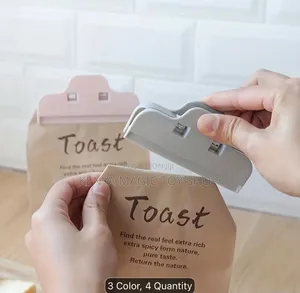 4pcs Plastic Zipper Bag Clip