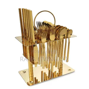 Luxury 36-Piece Gold Cutlery Set