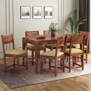 Dining Set; Family Dining Table Set With Padded Chairs
