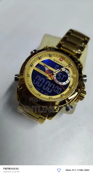Naviforce 9163 Gold Premium Men's Watch