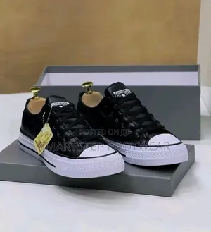 Black Leather Converse