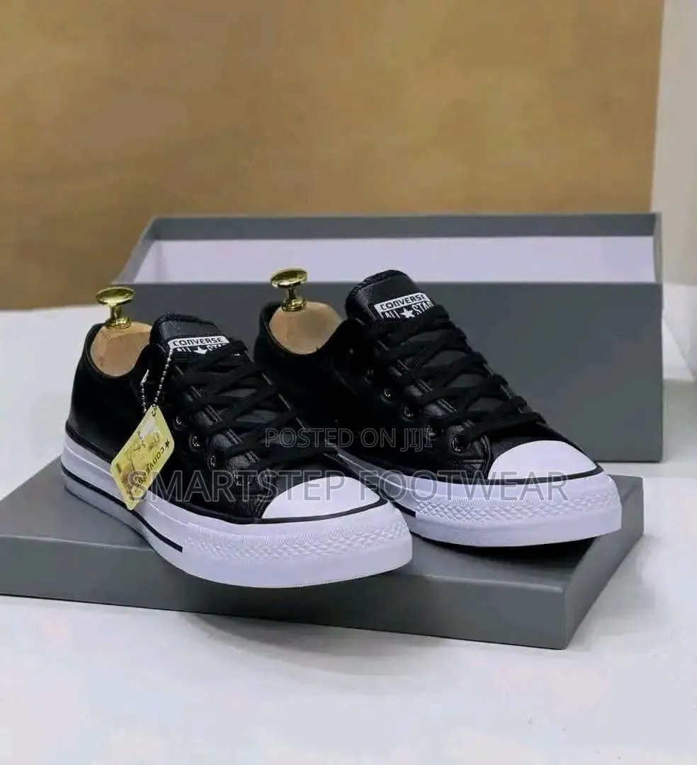 Black Leather Converse