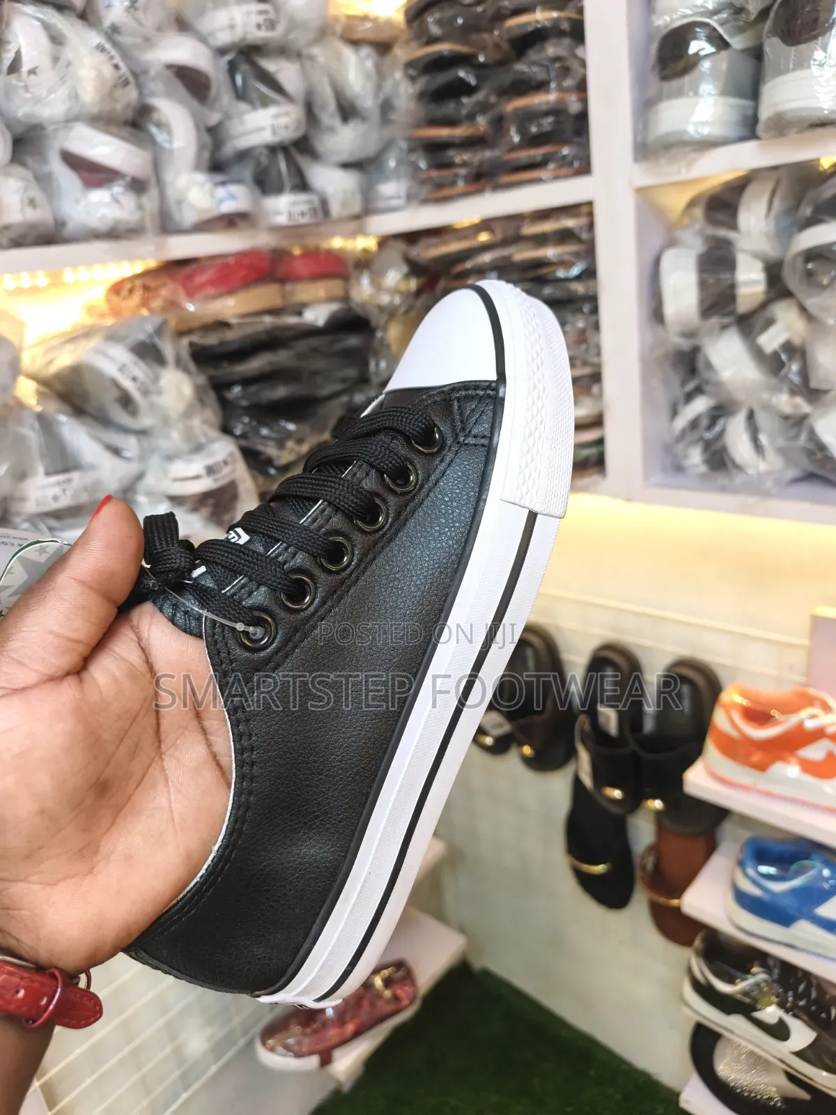 Black Leather Converse