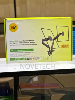 Dual Monitor Stand Adjustable Desk Mount Screen for 13”-32” Screens