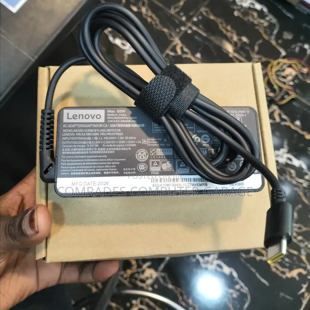 Lenovo 65W USB-C Adapter