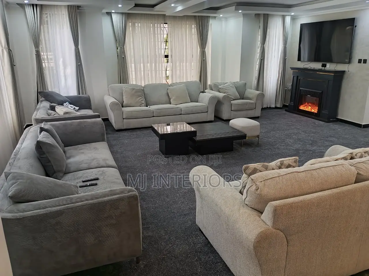 Grey VIP Wall to Wall Carpet Soft Durable Affordable Installation