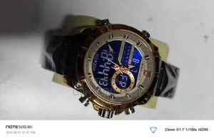Original Naviforce 9163 Brown Gold Quartz Watch