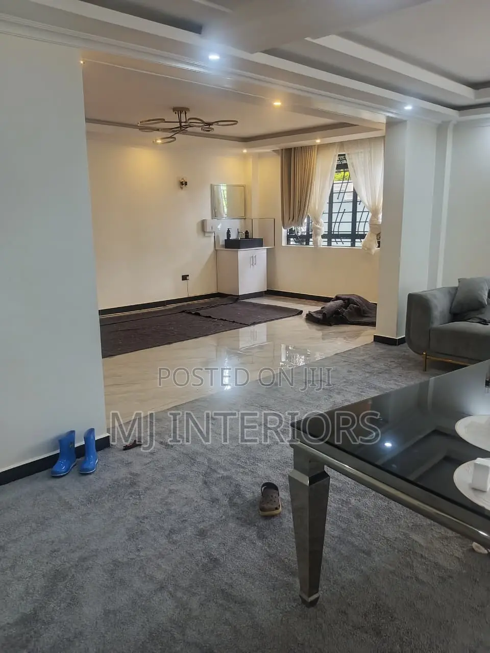 Modern Grey VIP Wall to Wall Carpet Clean Elegant Finish
