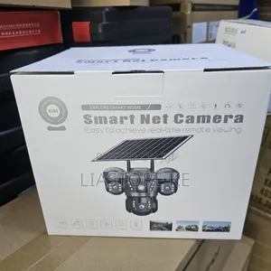 V380 Smart Solar CCTV Camera – 3 Lens Outdoor Wireless IP Camera 4G