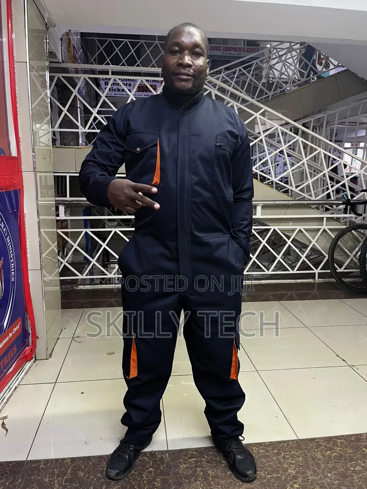 Cargo Pocket Overalls With Pockets