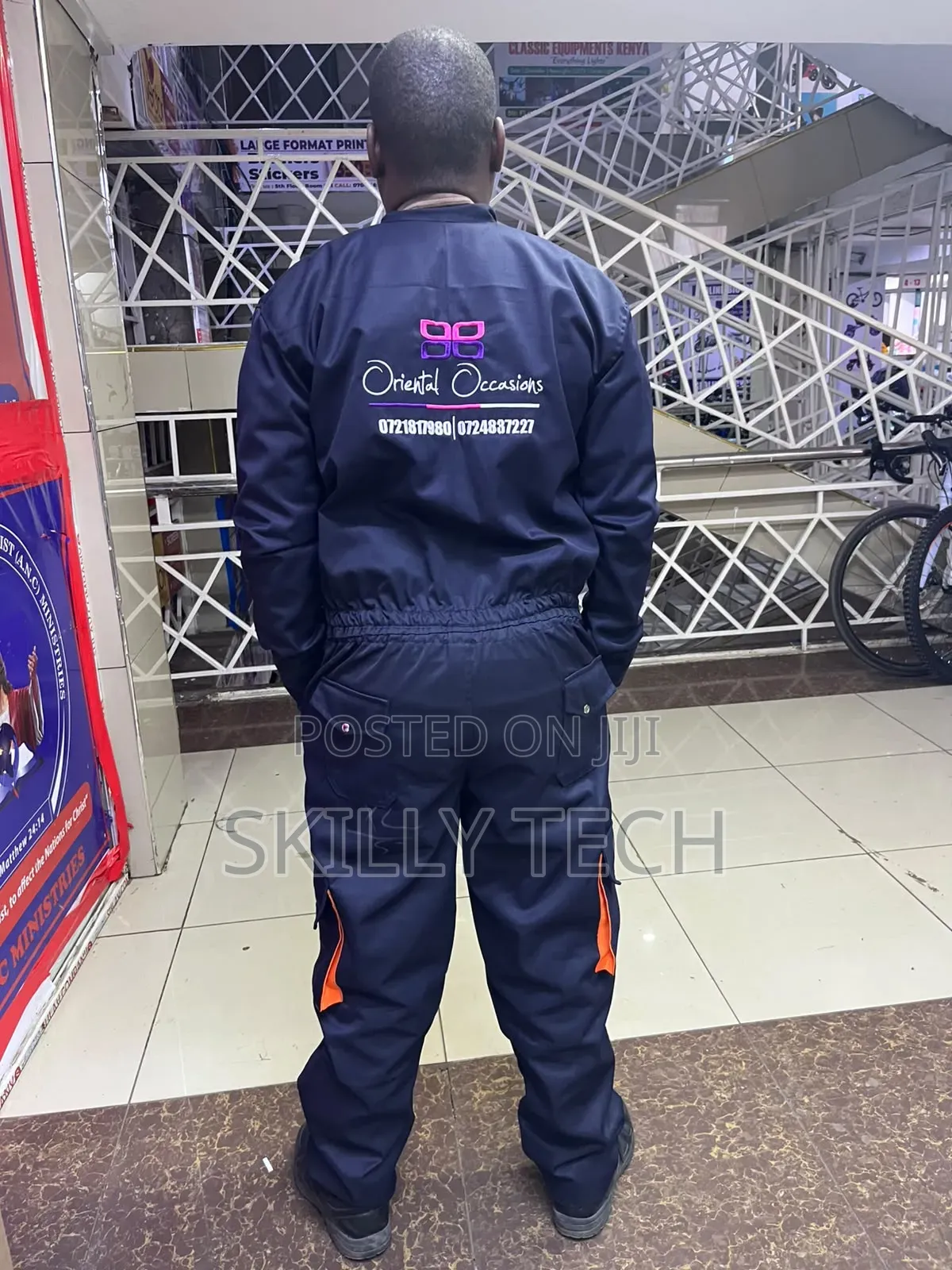 Cargo Pocket Overalls With Pockets