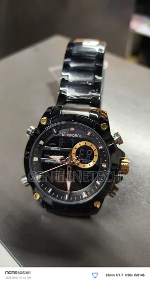 Original Naviforce 9163 Black Quartz Watch