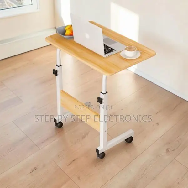 Heavy-Duty Height Adjustable Multipurpose Laptop Table With Wheels