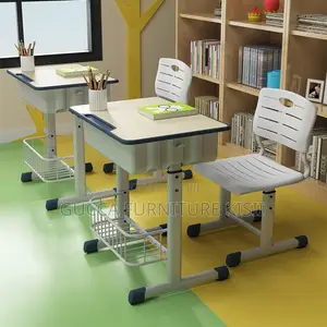 Kids Furniture; Adjustable Kids Desk and Chair
