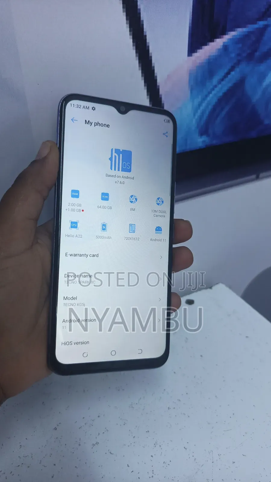 Tecno Spark 8C 64 GB Blue