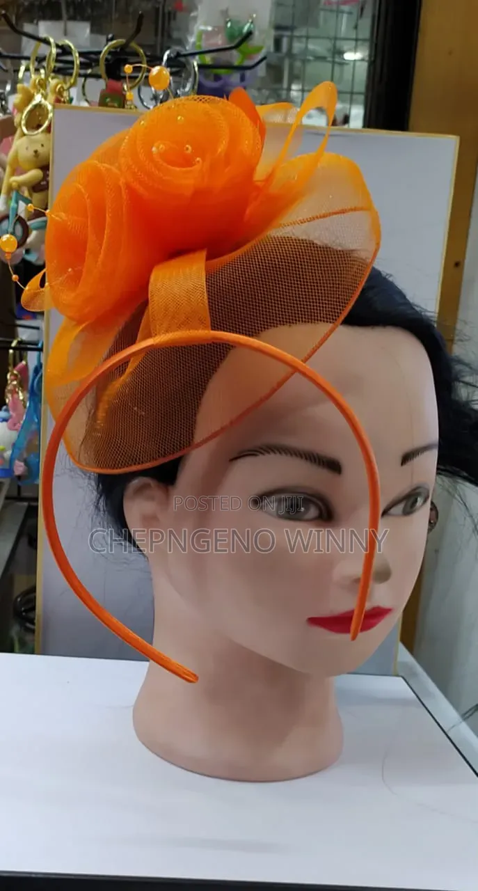Orange and Yellow Fascinators