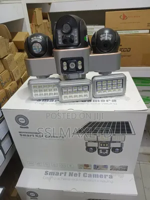 Triple Lens Solar Camera With Lights