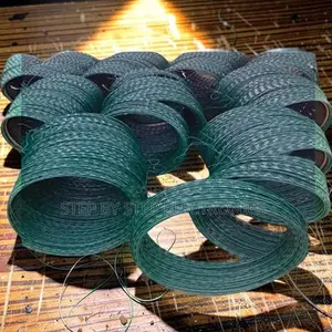 Quality Assured 100mm,200mm, 450mm 6m /8m/10m Length Barbed Razor Wire