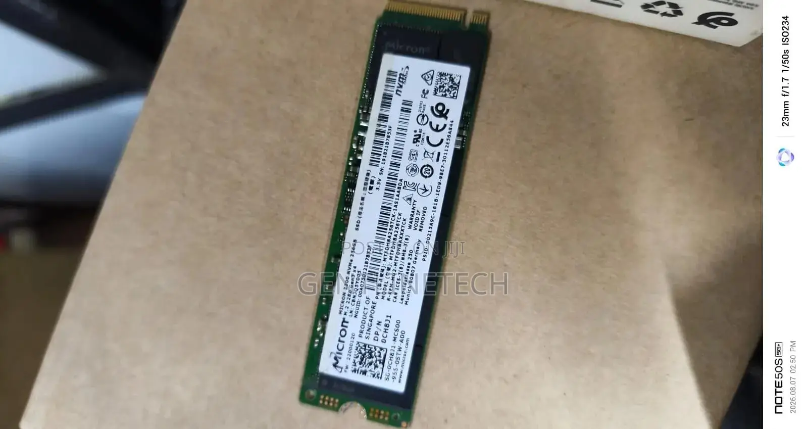 256gb M-Key M.2 Nvme SSD