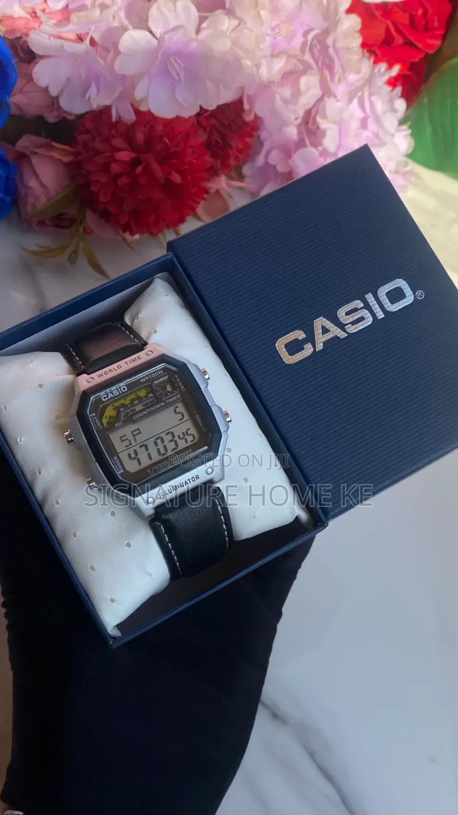 Leather CASIO WORLDTIME Watch