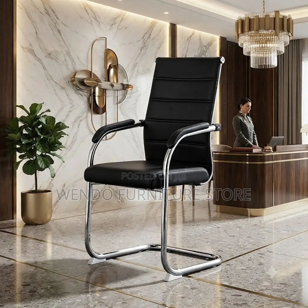 Office Chairs; Leather High Back Office Visitors