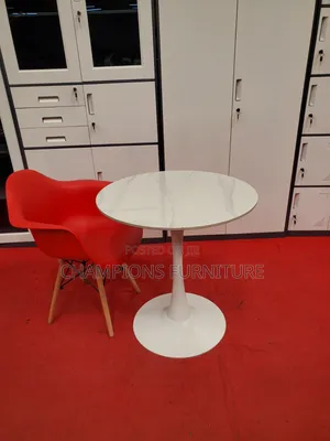 White Tulip Table and Molded Shell Chairs Set