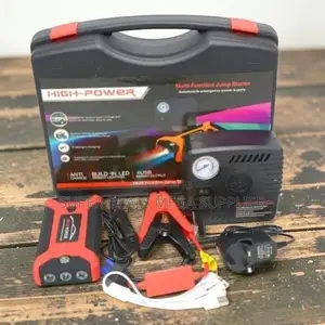 High Power 12V 99800mAh Emergency Car Jump Starter With Air Compressor