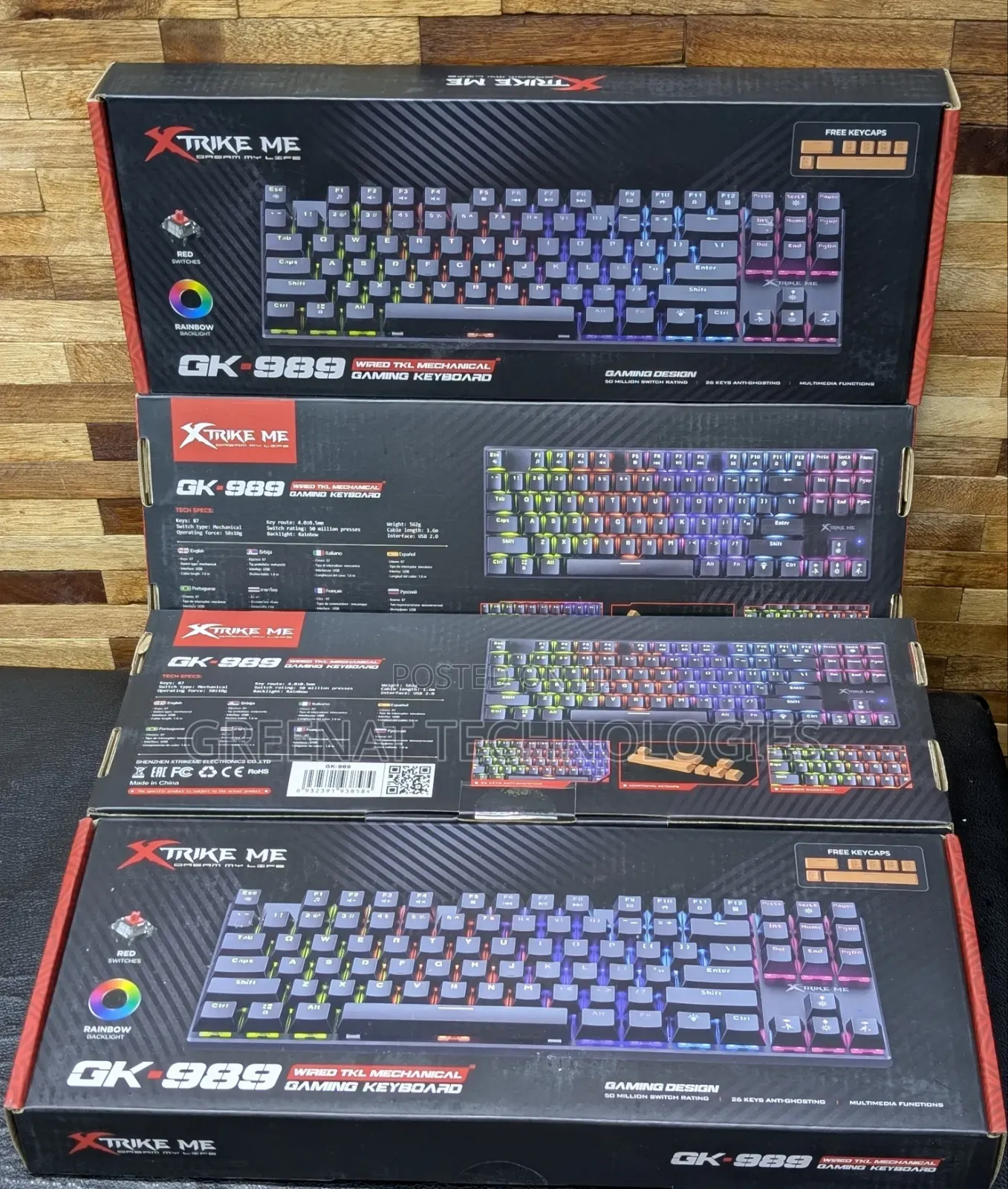 GK-989 Wired Mechanical Gaming Keyboard | Xtrike Me
