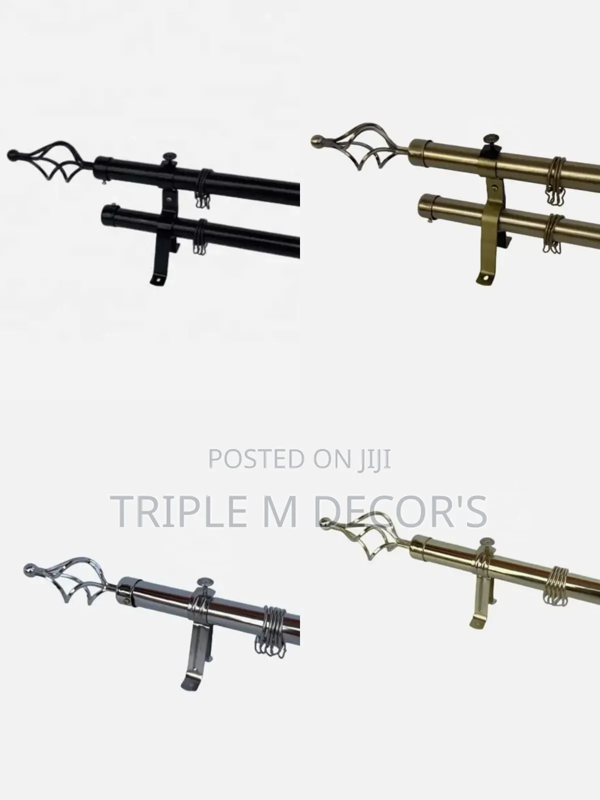 Imported Quality Curtains Rod's 2m Double