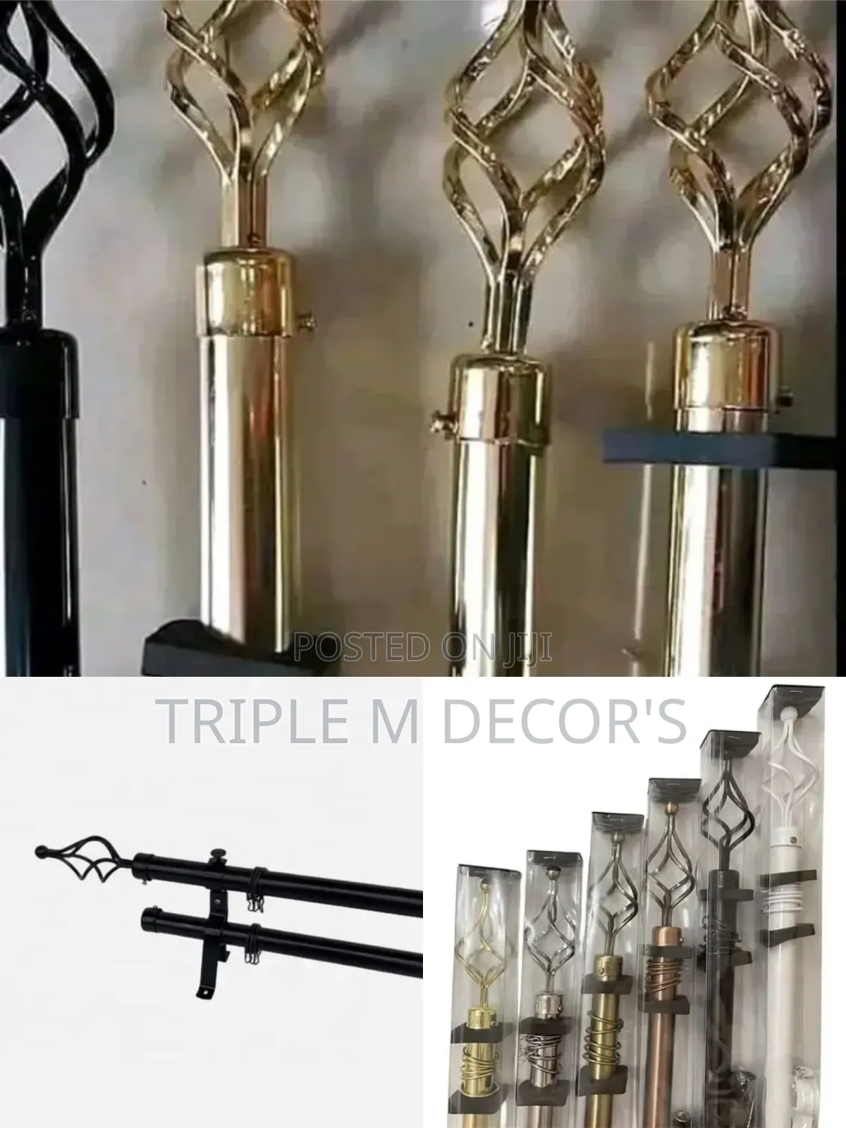 Imported Quality Curtains Rod's 2m Double