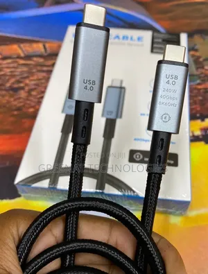 USB 4.0 Type C to C Cable 2m | 40Gbps 240W Fast Charge