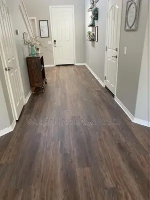 6mm Choco Wooden Brown SPC Click-Lock Floor Tiles + IXPE BACK PAD