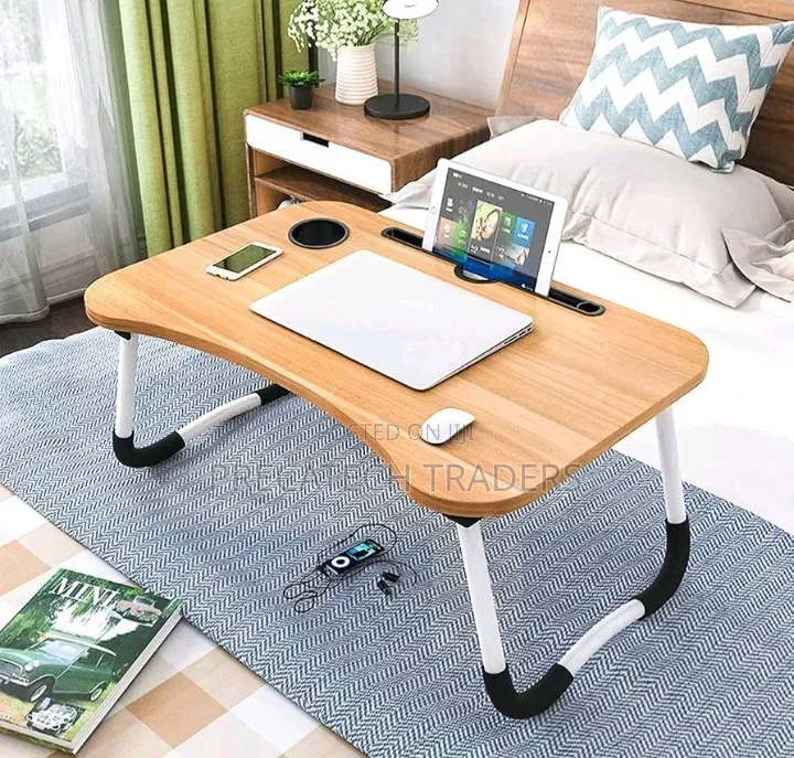 Multifunctional Folding Laptop Stand With Phone Slot