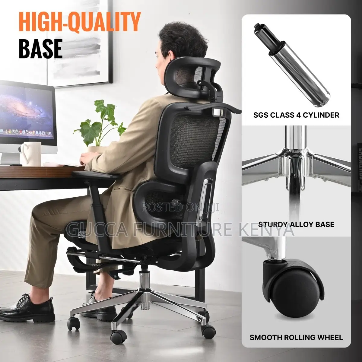 Office Full Mesh Swivel Study Chair.