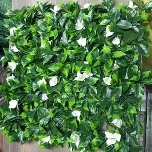 Beautiful Privacy Made Simple With Green Curated White Flowers Panels