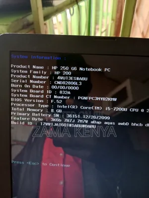 Laptop HP 250 G6 8GB Intel Core i5 HDD 500GB