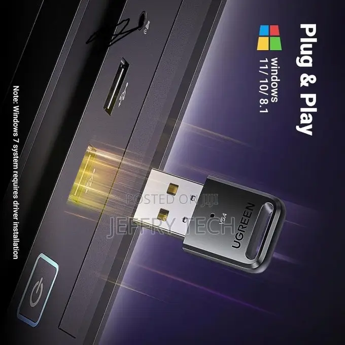 Ugreen USB-CM748 Bluetooth Adapter 5.4 for PC, Plug Play for Windows