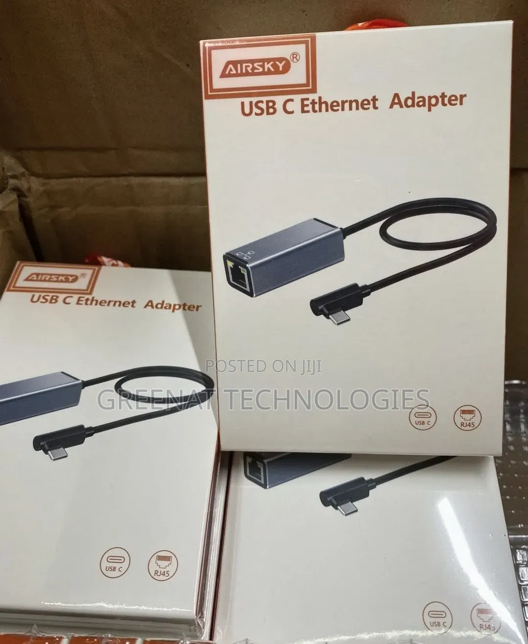 Airsky USB-C to Ethernet Adapter | RJ45 Gigabit