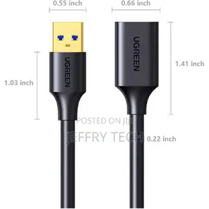 Ugreen US175 USB 3.0 Extension Cable 10M (Black) – Premium High-Speed