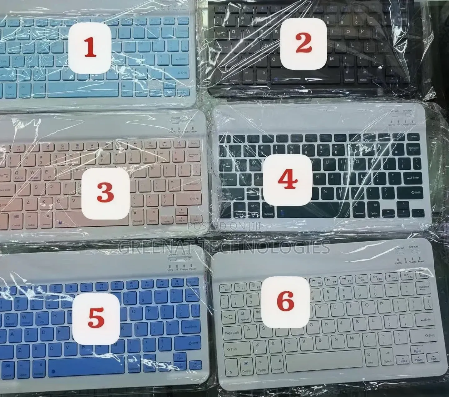 Rechargeable Wireless Keyboard Bluetooth 
Now Available in 6 Colours