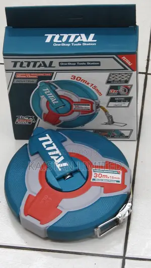 TOTAL 30m Steel Measuring Tape Construction Surveying Tool