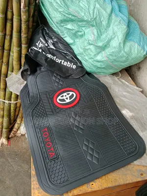 Anti Slip Backing Toyota Mats With Prominent Red Logo Lettering Logo