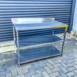 Spacious Stainless Steel Non Rustic Kitchen Tables 2*7ft