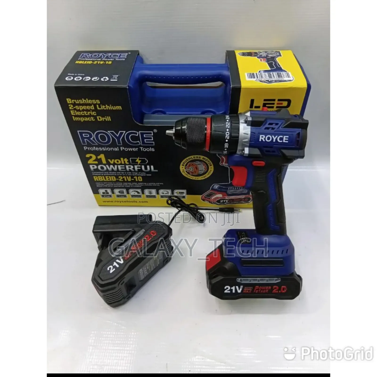 ROYCE RBLEID-21V-10 21V Cordless Brushless Impact Drill