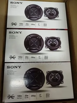 4" Sony Dashboard Speakers With Protective Steel Mesh