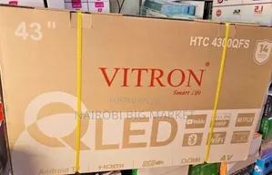 14 Months Warranty Vitron 43inch Qled Television