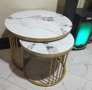 Coffee Table; Modern 2 in 1 Marble Coffee Table