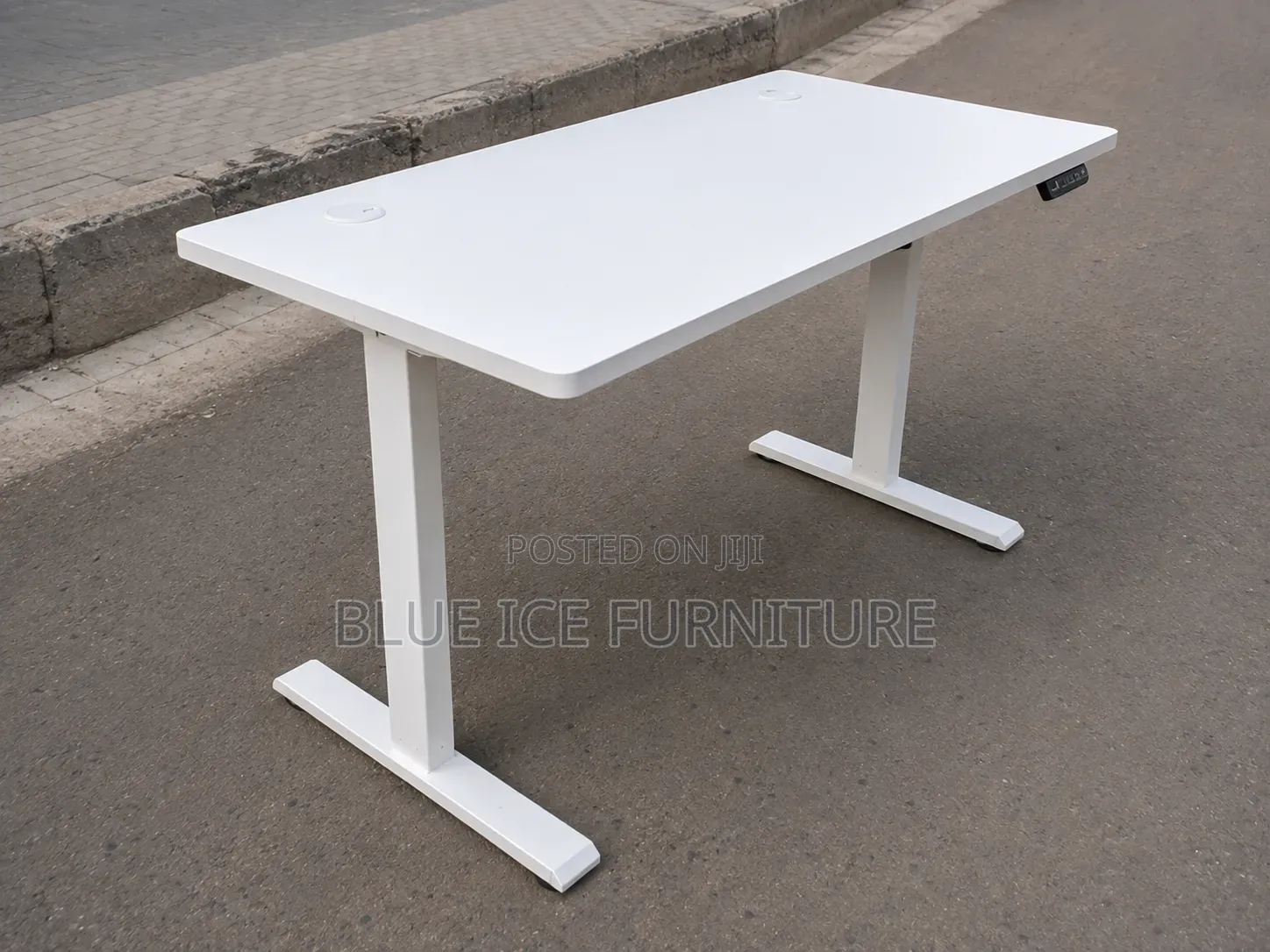 Adjustable Table;White Electric Height Adjustable Desk