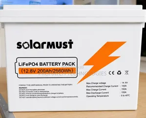 12.8V 200ah/2560Wh SolarMust LifePO4 Lithium Battery