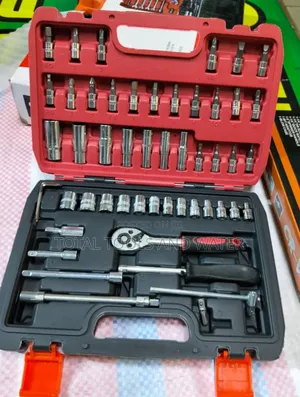 Chrome Vanadium Socket Wrench Spanner Set 53 PCS + Screw Driver Set